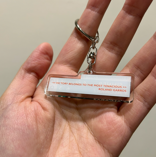 Carlos Alcaraz RG25 Scoreboard | Clear Acrylic Keychain with Metal Clasp