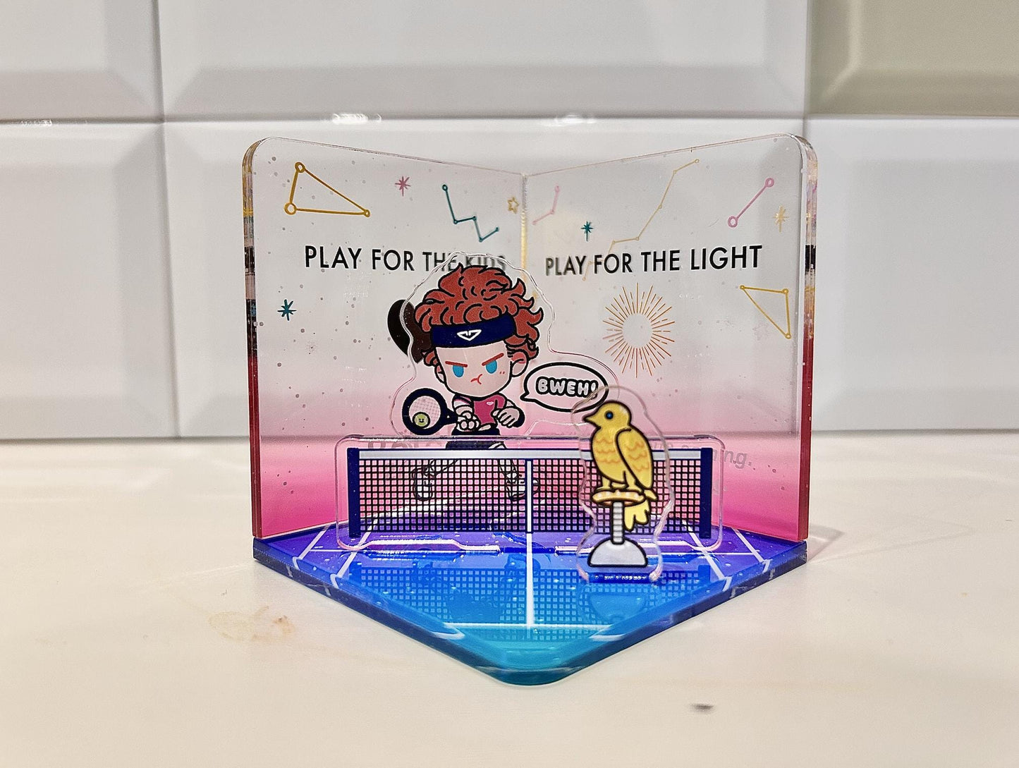 Andrey Rublev Doha Title 2025 Scene | Clear Acrylic Decoration