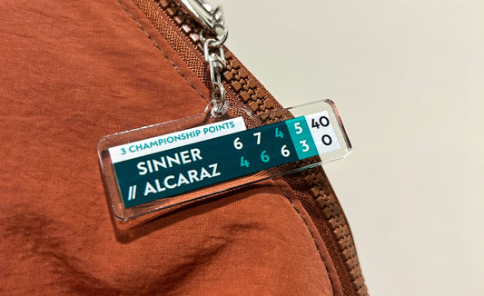 Carlos Alcaraz RG25 Scoreboard   | Clear Acrylic Keychain with Metal Clasp