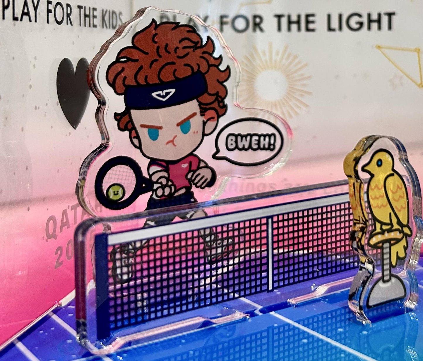 Andrey Rublev Doha Title 2025 Scene | Clear Acrylic Decoration