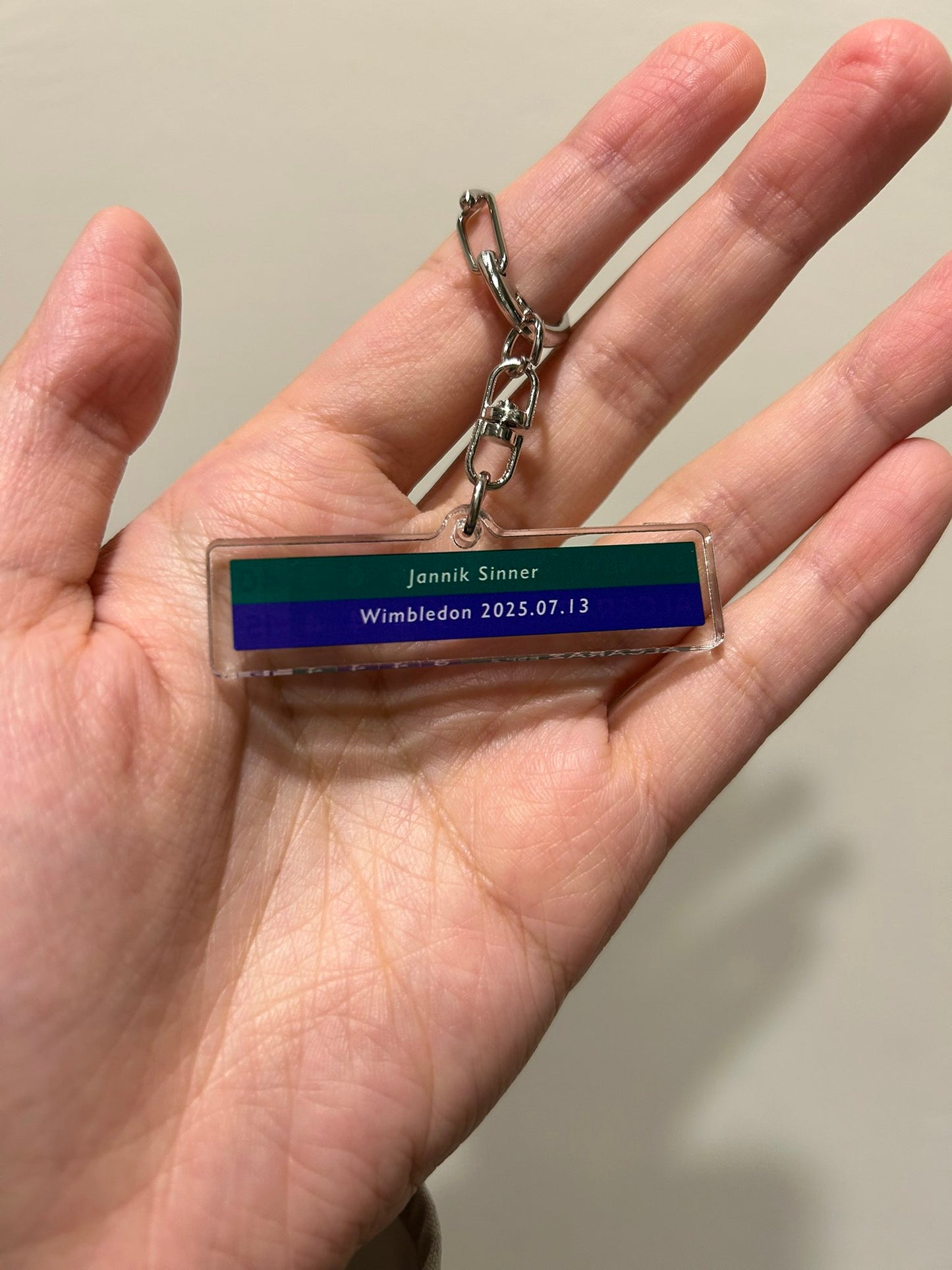 Jannik Wimbly 2025 Scoreboard | Clear Acrylic Keychain with Metal Clasp